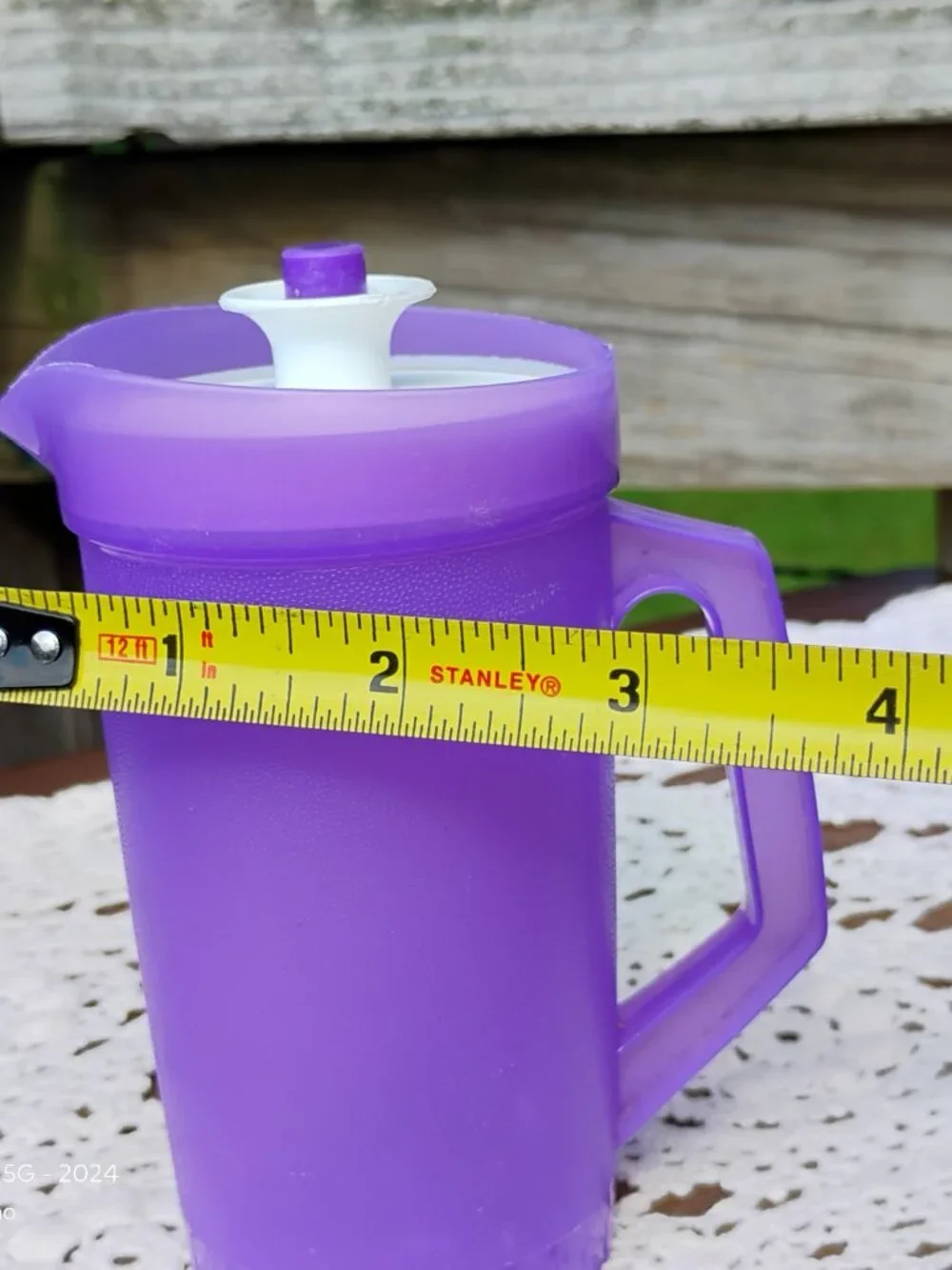 Tupperware Toys grape purple mini party set pitcher with classic push button lid